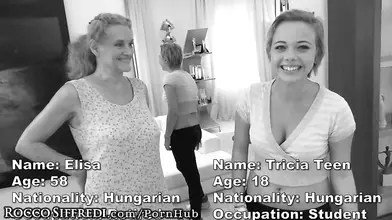 Adorable 18-year-old Teen and Mature Woman Please Rocco