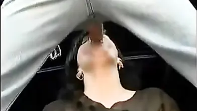 Mature Brunette's Van Ride