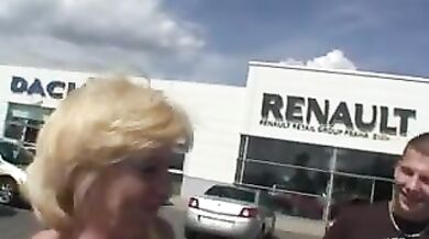 Mature Blonde Enjoys Outdoor Sex