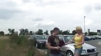 Mature Blonde Enjoys Outdoor Sex