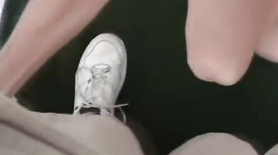 Skinny Mature Blonde Sucks Big Dick