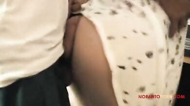 Masked Teen Fucks Cougar for Breakfast