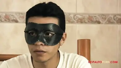 Masked Teen Fucks Cougar for Breakfast