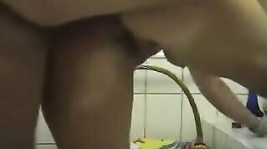 Mature Skank Rides in Bathroom