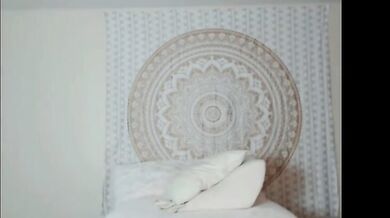 Blonde MILF's Playful Webcam Bikini Show