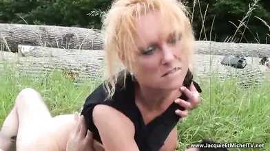 French MILF's Outdoor Anal Adventure