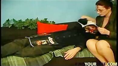 Mature Mommy Cares for Stepson