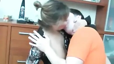 Mature Woman's Kitchen Seduction