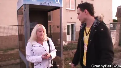 Stud Bangs Ugly Blonde's Hairy Cunt