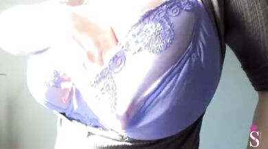 Kinky Milf Plays with Her Huge Tits