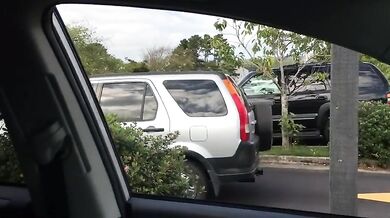 Mature Amateur Sucks Hubby in Car