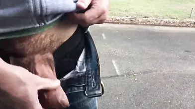 Mature Amateur Sucks Hubby in Car