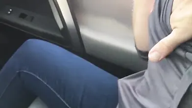 Mature Amateur Sucks Hubby in Car