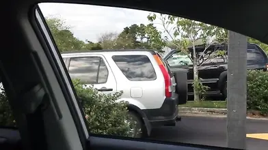 Mature Amateur Sucks Hubby in Car