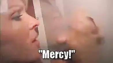 Mature Blonde Enjoys Gloryhole Fun