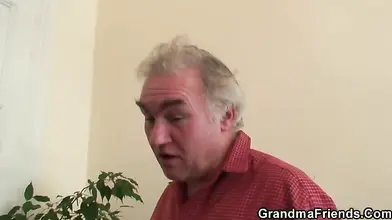 Mature Granny's Threesome Hunger