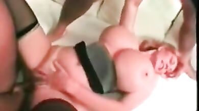 Mature Redhead Sets Her Huge Tits Free