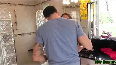 Eager MILF Bounces on Young Rod