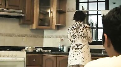 Sweet MILF Screws Masked Dude