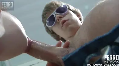 Chubby Mom Groped and Stripped