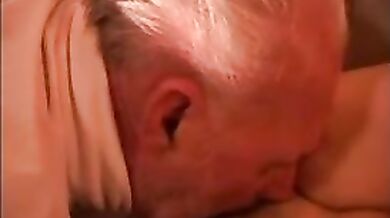 Attractive Euro Teen and Horny Mature Grandpa