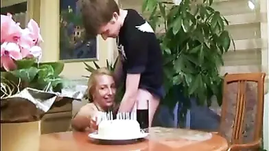 Mature Woman Seduces Young Boy