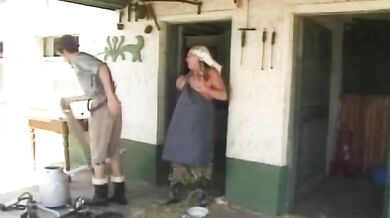 Mature Woman Seduces Young Peasant