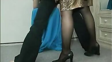 Busty Brunette Enjoys a Shag with Young Waiter