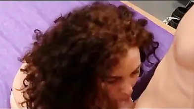 Alluring Bulky Milf Seduces Young Guy on Sofa