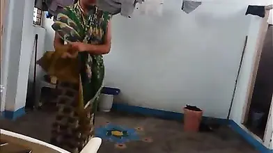 Mature Indian Woman Prepares for Sex