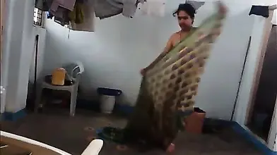 Mature Indian Woman Prepares for Sex