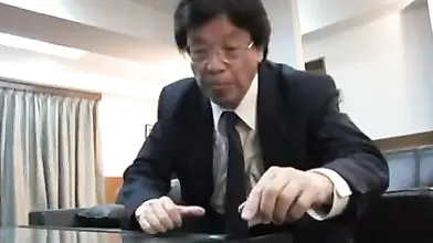 Asian Milf Swallows Boss's Little Dick