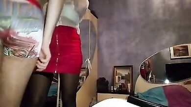 Mature Cougar Seduces Young Stud