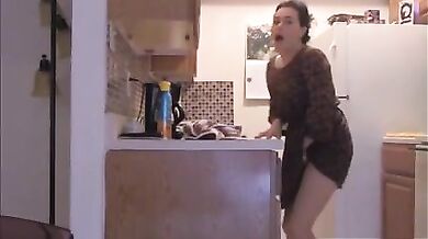 Mature Granny Teases with Her Voluptuous Body