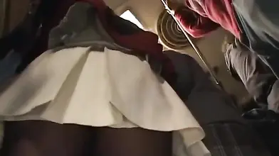 Chinese Milf Fingering on a Bus