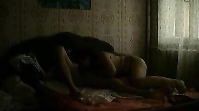 Enthralling MILF Fucks Dude in Dark Room