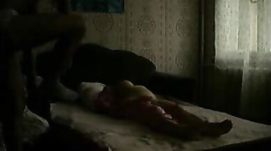 Enthralling MILF Fucks Dude in Dark Room