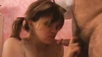 Bald Man Fucks His Mature Wife