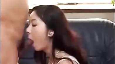 Charming Asian Milf Enjoys Couch Lovemaking