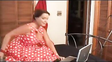 Mature Foxy Fucks Hard in Stimulating Stockings