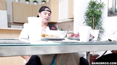 Blonde MILF Rides Big Snake