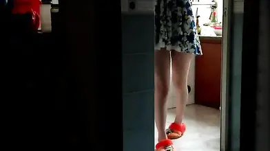 Son Jumps on Sexy Step-Mom in Bathroom