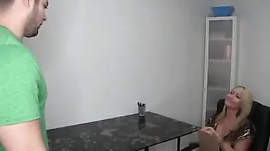 Swedish Mature Mom's Office Oral