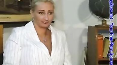 Busty German Milf Rides Solid Boner