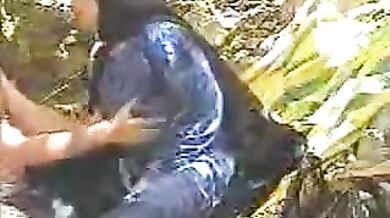 Mature Woman Enjoys Village Green Encounter