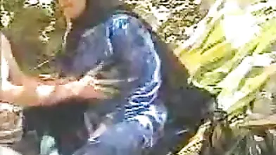 Mature Woman Enjoys Village Green Encounter