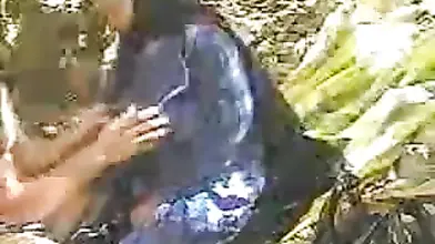 Mature Woman Enjoys Village Green Encounter