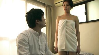 Japanese Milf Rides Her Young Lover