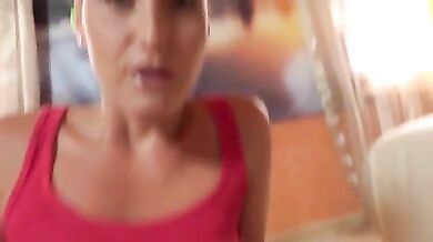 Stunning Blonde MILF Shows Off