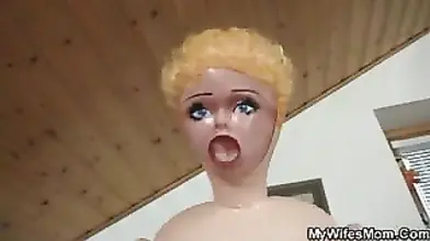 Stepmom Helps Son with His Doll